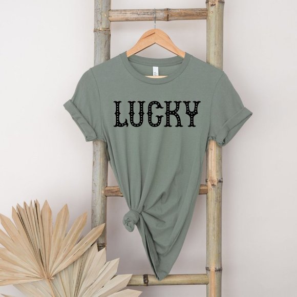Tops - St. Patrick's Day Lucky Shirt short sleeve tee
